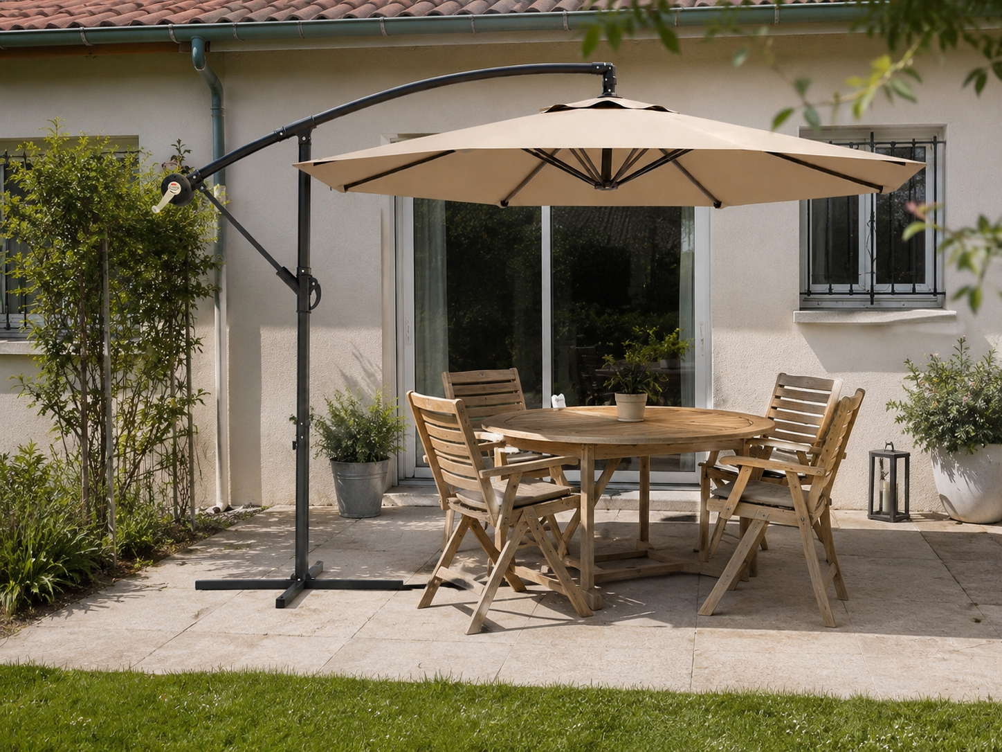 Parasol déporté Atlas